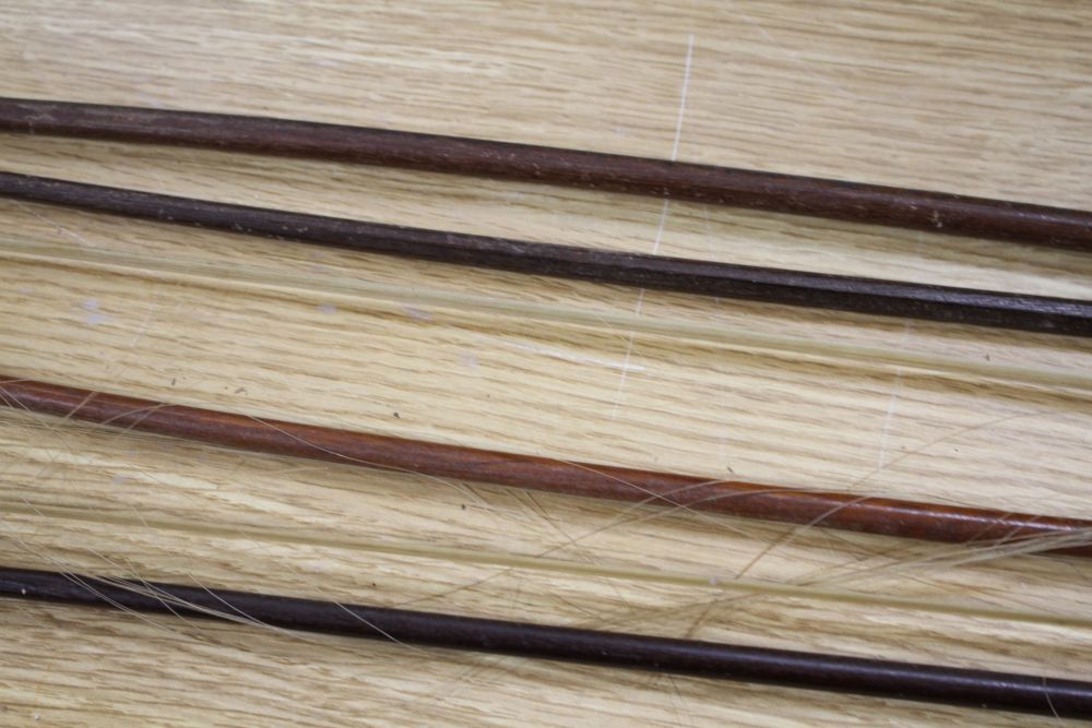 A Chinese violin and four bows